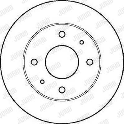 Jurid 561861J - Гальмівний диск autozip.com.ua