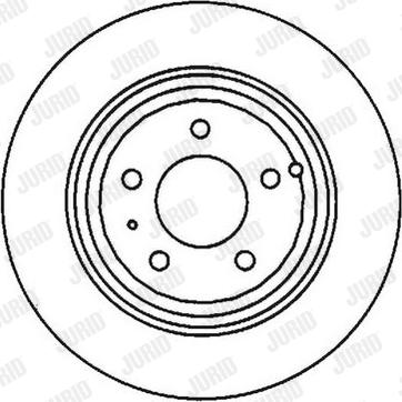 Jurid 561867JC-1 - Гальмівний диск autozip.com.ua