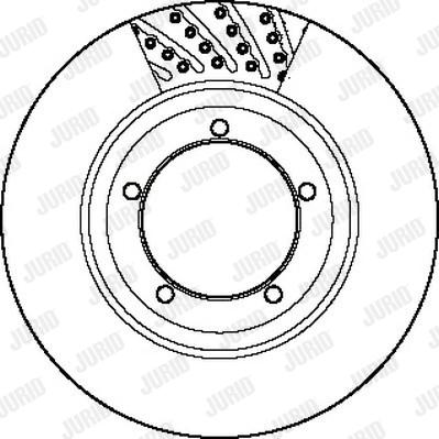Jurid 561801J - Гальмівний диск autozip.com.ua