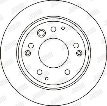 Jurid 561813J-1 - Гальмівний диск autozip.com.ua