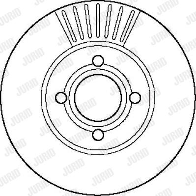 Jurid 561823J - Гальмівний диск autozip.com.ua