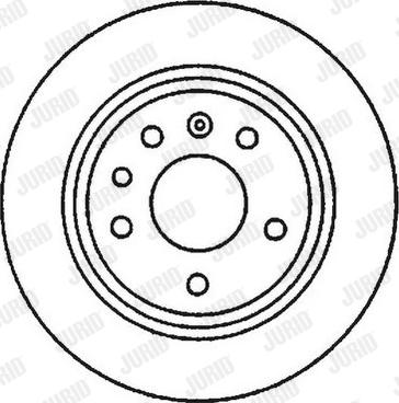 Jurid 561870J - Гальмівний диск autozip.com.ua