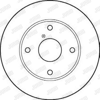 Jurid 561871J-1 - Гальмівний диск autozip.com.ua