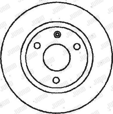 Jurid 561359J-1 - Гальмівний диск autozip.com.ua