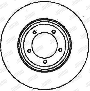 Jurid 561352JC-1 - Гальмівний диск autozip.com.ua