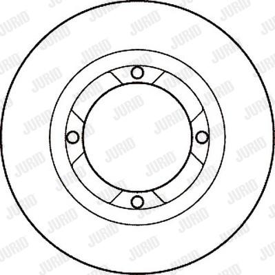 Jurid 561309J - Гальмівний диск autozip.com.ua