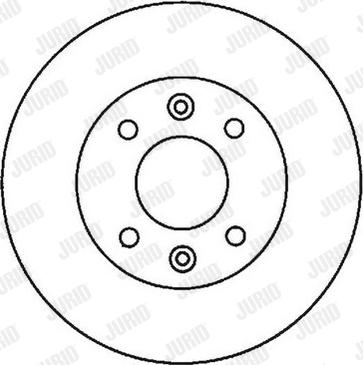 Jurid 561336JC-1 - Гальмівний диск autozip.com.ua