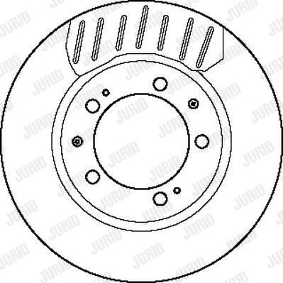 Jurid 561755J - Гальмівний диск autozip.com.ua