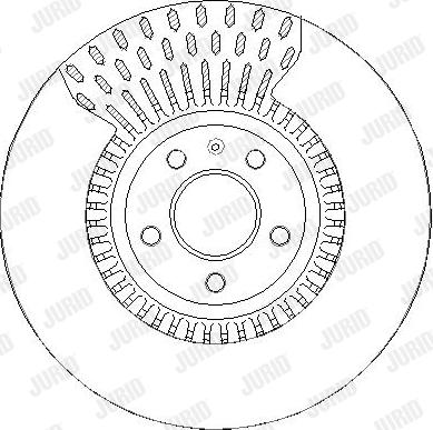 Jurid 563426JC-1 - Гальмівний диск autozip.com.ua