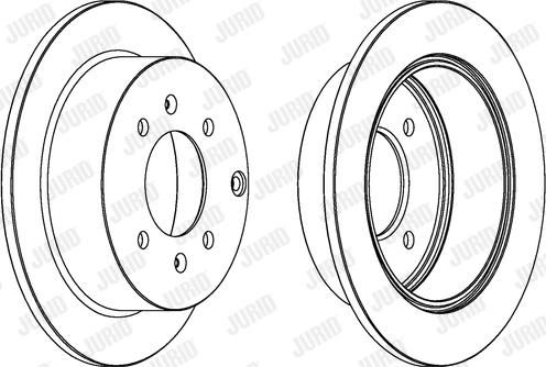 Jurid 563042JC - Гальмівний диск autozip.com.ua