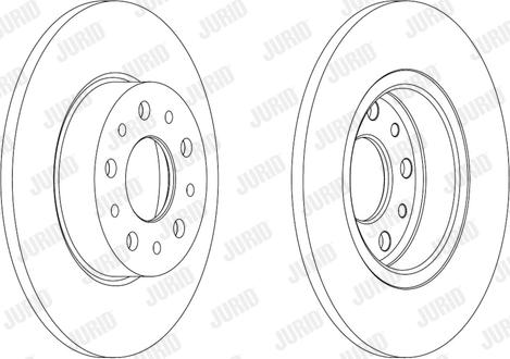 Jurid 563064JC-1 - Гальмівний диск autozip.com.ua