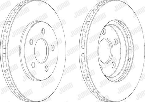 Jurid 563084JC - Гальмівний диск autozip.com.ua