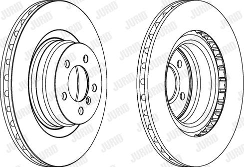 Jurid 563022JC-1 - Гальмівний диск autozip.com.ua