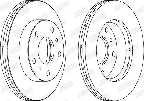 Jurid 563077JC - Гальмівний диск autozip.com.ua