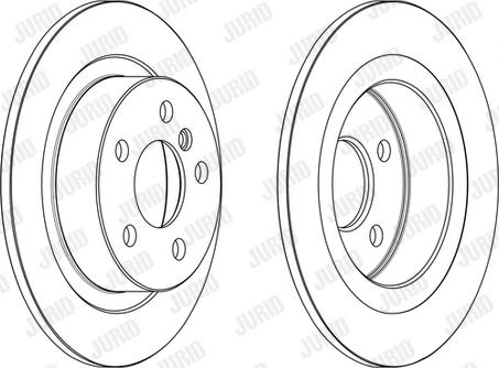 Jurid 563190JC-1 - Гальмівний диск autozip.com.ua