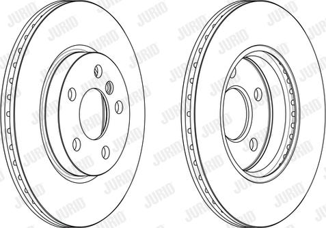 Jurid 563191JC - Гальмівний диск autozip.com.ua