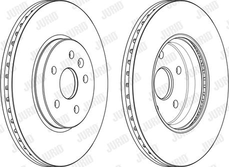 Jurid 563145JC - Гальмівний диск autozip.com.ua
