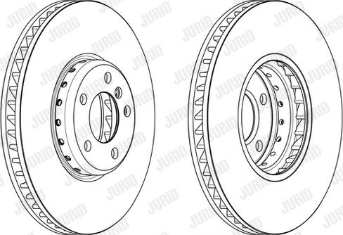 Jurid 563150JVC-1 - Гальмівний диск autozip.com.ua