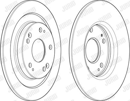 Jurid 563128JC-1 - Гальмівний диск autozip.com.ua