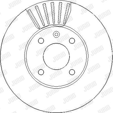 Jurid 563342JC-1 - Гальмівний диск autozip.com.ua