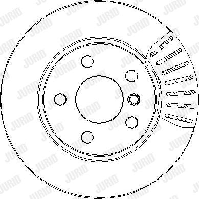 Jurid 563291JC-1 - Гальмівний диск autozip.com.ua