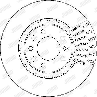 Jurid 563298JC-1 - Гальмівний диск autozip.com.ua