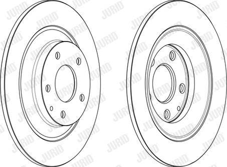 Jurid 563232JC-1 - Гальмівний диск autozip.com.ua