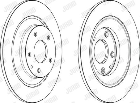 Jurid 563232JC - Гальмівний диск autozip.com.ua