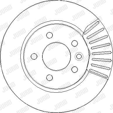 Jurid 563226JC-1 - Гальмівний диск autozip.com.ua