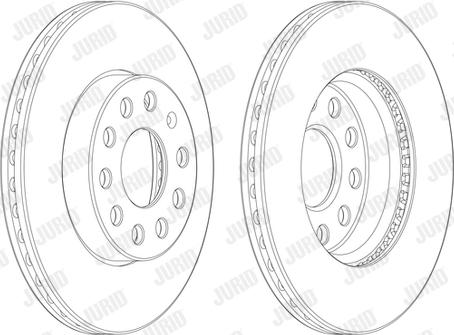 Jurid 562990JC-1 - Гальмівний диск autozip.com.ua