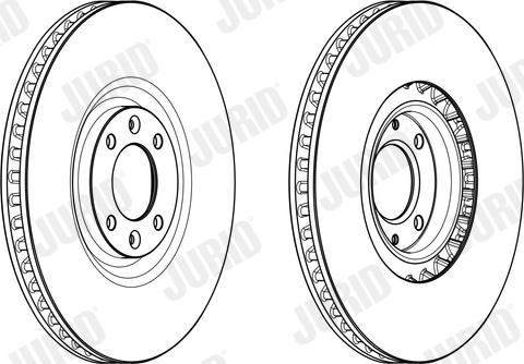 Jurid 562942JC-1 - Гальмівний диск autozip.com.ua