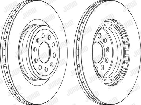 Jurid 562908JC-1 - Гальмівний диск autozip.com.ua