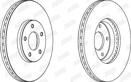 Jurid 562910J-1 - Гальмівний диск autozip.com.ua