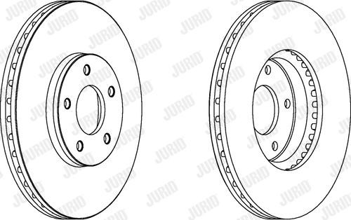 Jurid 562910JC - Гальмівний диск autozip.com.ua