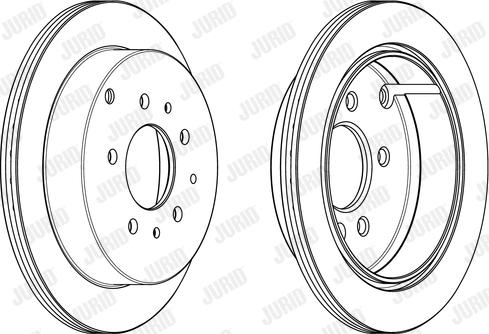 Jurid 562985JC - Гальмівний диск autozip.com.ua