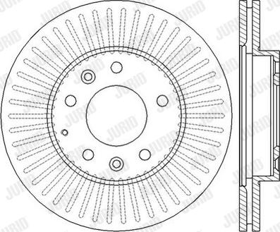 Jurid 562446J-1 - Гальмівний диск autozip.com.ua