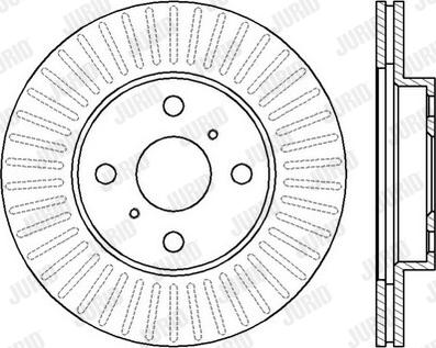 Jurid 562409JC-1 - Гальмівний диск autozip.com.ua