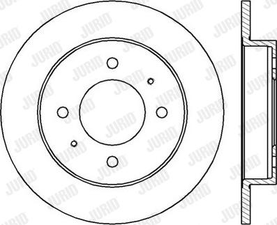 Jurid 562419J-1 - Гальмівний диск autozip.com.ua