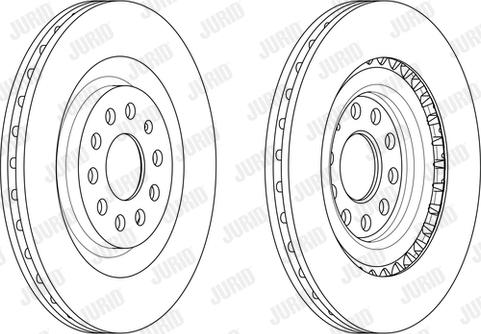 Jurid 562597J-1 - Гальмівний диск autozip.com.ua