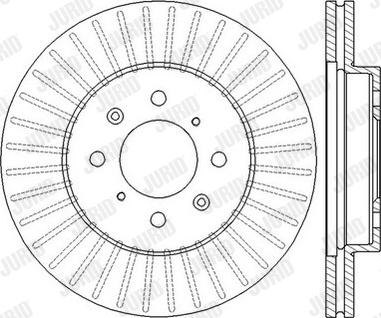 Jurid 562545J-1 - Гальмівний диск autozip.com.ua