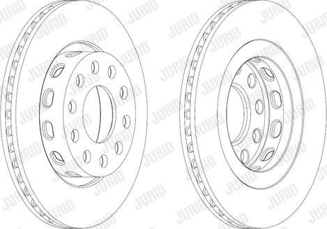 Jurid 562509JC - Гальмівний диск autozip.com.ua