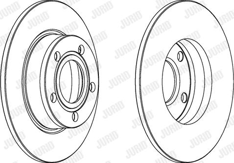 Jurid 562503J-1 - Гальмівний диск autozip.com.ua