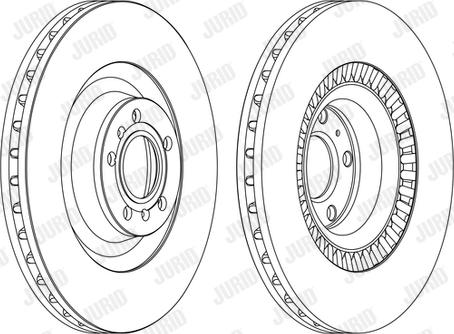 Jurid 562517JC-1 - Гальмівний диск autozip.com.ua