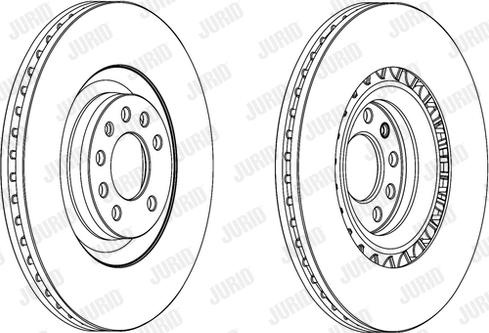 Jurid 562579JC-1 - Гальмівний диск autozip.com.ua