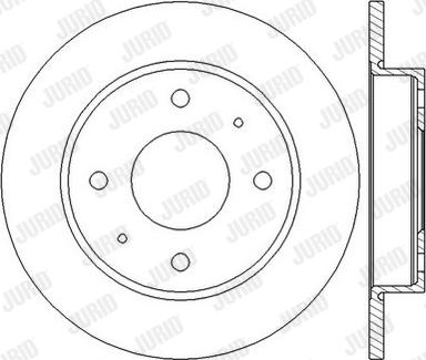 Jurid 562574JC - Гальмівний диск autozip.com.ua