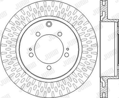Jurid 562571JC - Гальмівний диск autozip.com.ua