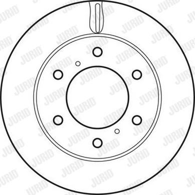 Jurid 562695JC-1 - Гальмівний диск autozip.com.ua