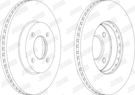 Jurid 562693JC - Гальмівний диск autozip.com.ua