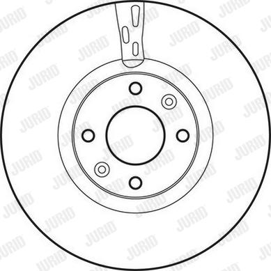 Jurid 562641JC - Гальмівний диск autozip.com.ua