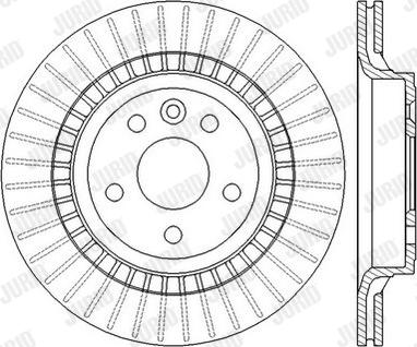 Jurid 562605JC - Гальмівний диск autozip.com.ua
